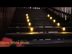 Ηλιακή φόρτιση LED εξωτερικά φώτα τοίχου RGB Ηλιακά φώτα τοίχου