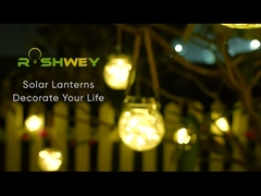 3000K διακοσμητική ηλιακή λάμπα Ηλιακή λάμπα με γυάλινο πλαστικό καπάκι