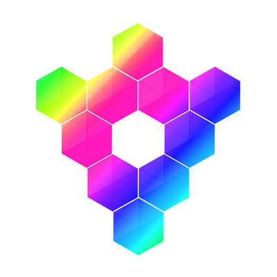 Καλή τιμή. BQB RGB τοίχωμα λαμπτήρα Πολυχρωματική ασύρματο τρίγωνο RGB τοίχωμα φώτα σε απευθείας σύνδεση