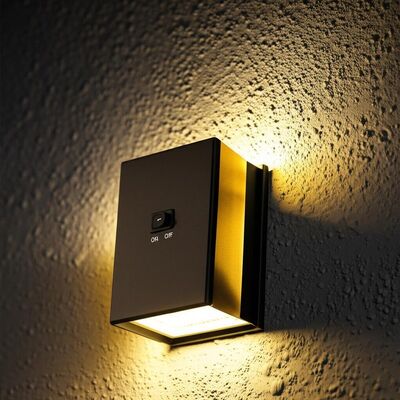 Καλή τιμή. Motion Sensor Solar Wall Sconces Featuring Toggle Switch ON OFF Energy Lighting Fixtures for Outdoor Wall Installation σε απευθείας σύνδεση